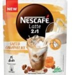 Nescafe Latte 2 in 1 Salted Caramel Ice 15 Sticks (15 X 11g), 165g - Fast UK Delivery