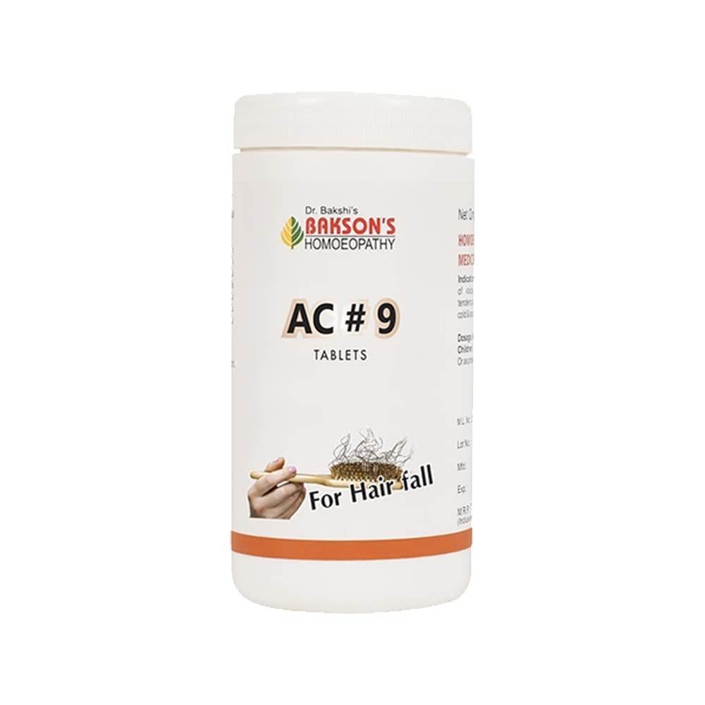 uk41vh1mzQAXL-1.jpg Dr. Bakshi's BAKSON'S HOMOEOPATHY AC#9 TABLETS -200 TABS - Image 1