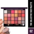 Hilary Rhoda The Collective Face Palette | 3 Cream Lip glosses | 3 Eyebrow Colours | Highlighter | Contour & Blush | 24 Eyeshadow | Highly Pigmented Face Palette | Blends Easily | 55g (Multi-2) - Fast UK Delivery - Image 3