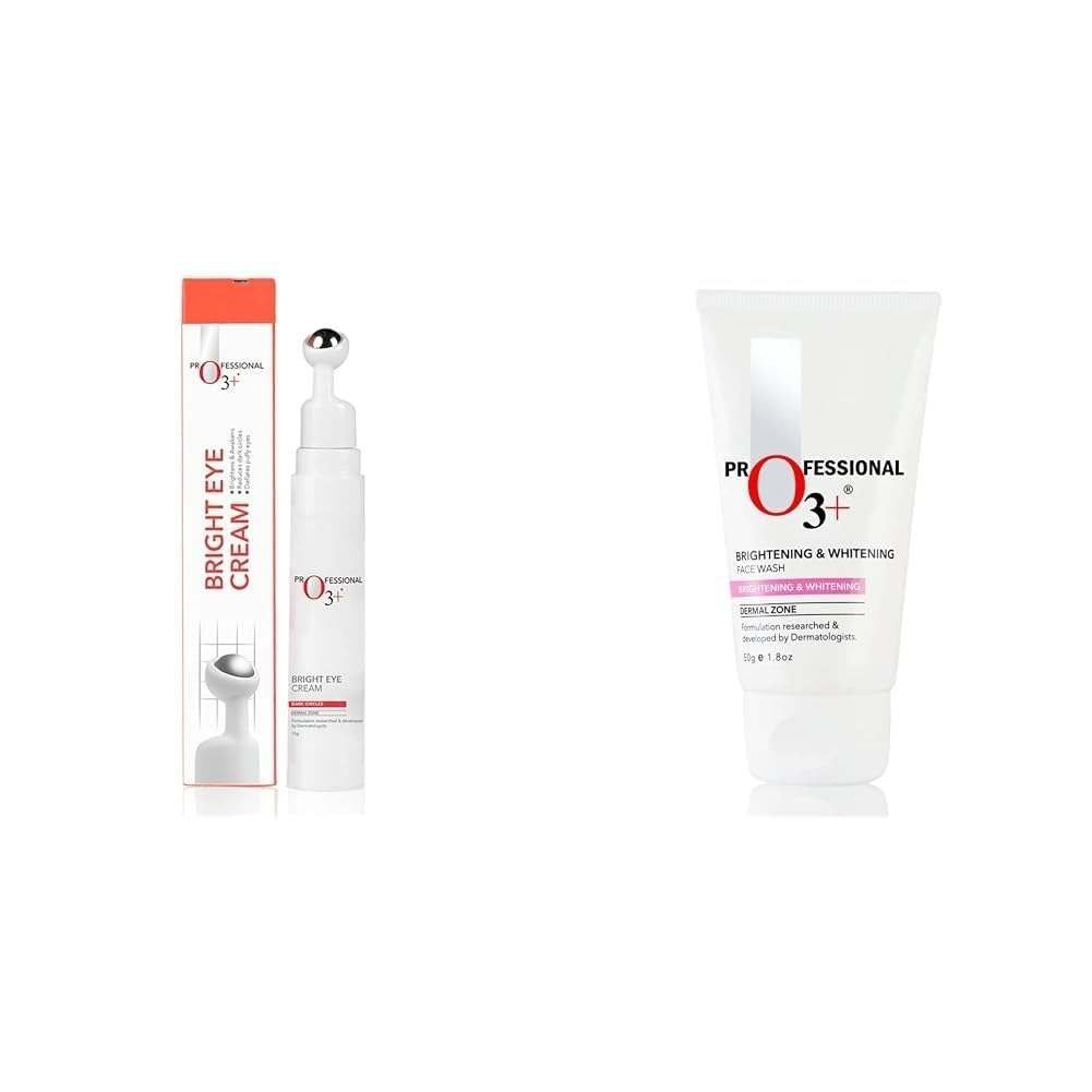 uk41vsTsaekPL-1-1.jpg O3+ Bright Under Eye Circle Cream - Brightening & Whitening For Dark Circles & O3+ Brightening and Whitening Face Wash Combo - Fast UK Delivery - Image 1