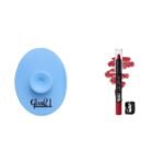 Glam 21 Silicone Face Cleanser Scrubber (Small) Lip Seduction Non- Transfer Crayon Lipstick| Lightweight & Longlasting|Creamy Matte Formula - 2.8gm|Red Obsession|02 - Fast UK Delivery