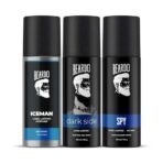 Beardo Iceman, Darkside & Spy Perfume Body Spray (Set of 3) Aromatic Fresh | Long Lasting Deodorant for Men | Date Night Body Deo Gift for Men | Christmas gift for men | Gift For Friends - Fast UK Delivery - Image 2