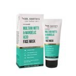 Dr. Sheth's Multani Mitti & Mandelic Acid Face Mask for Glowing Skin | Oil Control, Tan Removal & Skin Brightening | Suits All Skin Types | Men & Women | 50 g - Fast UK Delivery - Image 2