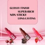 Fashion Colour Oh Lip Tint | Velvet Touch Hydra Lips | 10hrs of Hydration | Non-Sticky Formula | Tinted Lip Balm | Shade- (Chocolate, 3.8g) - Fast UK Delivery - Image 3