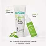 mCaffeine Green Tea & Vitamin C Daily Face Glow Duo with Face Wash and Face Serum | Cleanses, Reduces Dark spots & Pigmentation | 2 Step Daily Routine for Women & Men | 130ml - Fast UK Delivery - Image 5
