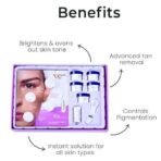 O3+ Power Brightening Facial Kit for Radiant & Glowing Skin with Green Tea & Niacinamide - Ideal for All Skin Types, Suitable for Men & Women (123gm+40ml) - Fast UK Delivery - Image 3