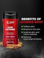 Beardo Godfather Body Wash for Men, 200ml | Powerful and Energising Bodywash for Men | Luxurious Lather and Refreshing Shower Gel | Goodness of Licorice Extract for Long Lasting Fragrance - Fast UK Delivery - Image 5