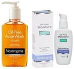 Neutrogena Oil Free Facial Moisturiser, SPF 15, 115ml And Neutrogena Oil Free Acne Face Wash, 175ml - Fast UK Delivery - Image 2