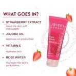 Jovees Herbal Strawberry Face Wash For Hydrating & Glowing Skin with Strawberry Ext. | Gentle Cleanser For Brightens Skin, Removes Pigmentation | For Normal to Dry Skin Types - 120ML - Fast UK Delivery - Image 7