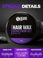Beardo Xxtra Stronghold Hair Wax, 100 gm | Crystal Hair Wax for Men | Hair Wax Men | Hair Styling Wax for Glossy Finish & Shine | Extra Strong Hold Wax - Fast UK Delivery - Image 5