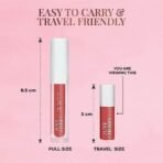 Just Herbs Ayurvedic Liquid Matte Lipstick Kit Set Of 5 With Long Lasting, Hydrating & Lightweight Lip Colour, Brights & Pinks - Paraben & Silicon Free - 5 Ml - Fast UK Delivery - Image 7