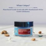 Blue Nectar Ayurvedic Brightening & Radiance Face Scrub with Kumkumadi Tailam (16 Herbs, 50g) - Fast UK Delivery - Image 3