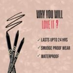 Fashion Colour Super Gliding Kajal | Kajal Black Waterproof Smudge Proof | Long Lasting | High Intensity | Creamy | Jet Black | One Stroke Smooth Application | 24 Hr Long Stay | Kohl-Black (1.2g) - Fast UK Delivery - Image 7