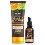 WOW Skin Science Vitamin C Face Wash Tube with 20% Vitamin C Face Serum Combo - Net Vol 130mL - Fast UK Delivery - Image 2