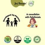 Jus' Amazin Creamy Organic Peanut Butter - Unsweetened (500g) | 31% Protein | Single Ingredient - 100% Organic Peanuts (no Added Sugar/Salt) | Vegan | Dairy Free | Keto | Clean Nutrition - Fast UK Delivery - Image 7