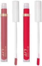 MyGlamm LIT Liquid Matte Lipstick-Watermelon Sugar (Red)-3 ml & MyGlamm LIT Liquid Matte Lipstick-Cupcakey (Brown & Nudes)-3 ml - Fast UK Delivery