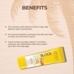Jovees Herbal Sun Block SPF 45 For Even Toned & Glowing Skin | Suitable For Dry Skin | Sunscreen for UVA/UVB & Blue Light Protection | Lightweight & Non Grassy for Men & Women 100g - Fast UK Delivery - Image 6