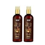 WOW Skin Science Moroccan Argan Hair Oil - WITH COMB APPLICATOR - Cold Pressed - No Mineral Oil & Silicones - 100mL|Pack of 2 - Fast UK Delivery - Image 2