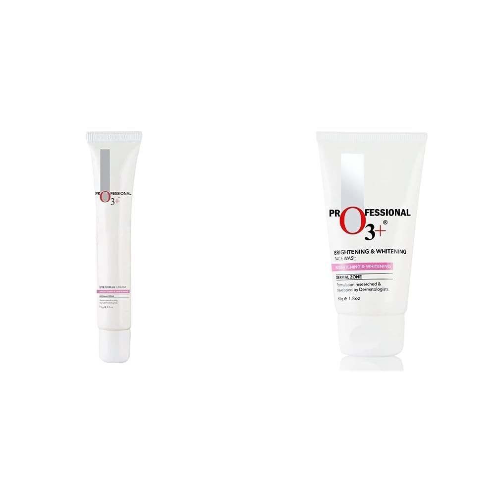 uk41xGeyzDbL-1.jpg O3+ Eye Circle Cream - Brightening & Whitening for Dark Circles, 15g & O3+ Brightening and Whitening Face Wash, 50g Combo - Fast UK Delivery - Image 1