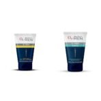 O3+ ALPHA MEN D-TAN Sunscreen SPF 50 50g & O3+ ALPHA MEN Acno D-TAN Scrub With Hyaluronic & Mint 50ml - Detan Scrub for TAN removal | Fights Blackheads & Detoxifies Skin - Fast UK Delivery