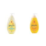 Johnson's Baby Top to Toe Baby Bath 500ml & Johnson's Baby No More Tears Baby Shampoo 500ml - Fast UK Delivery