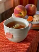 Bigelow Tea Ginger Peach Turmeric Herbal Tea Freshness & Aroma Caffeine Free 20 Tea Bags Net Wt 0.98oz (27gm) - Fast UK Delivery - Image 3