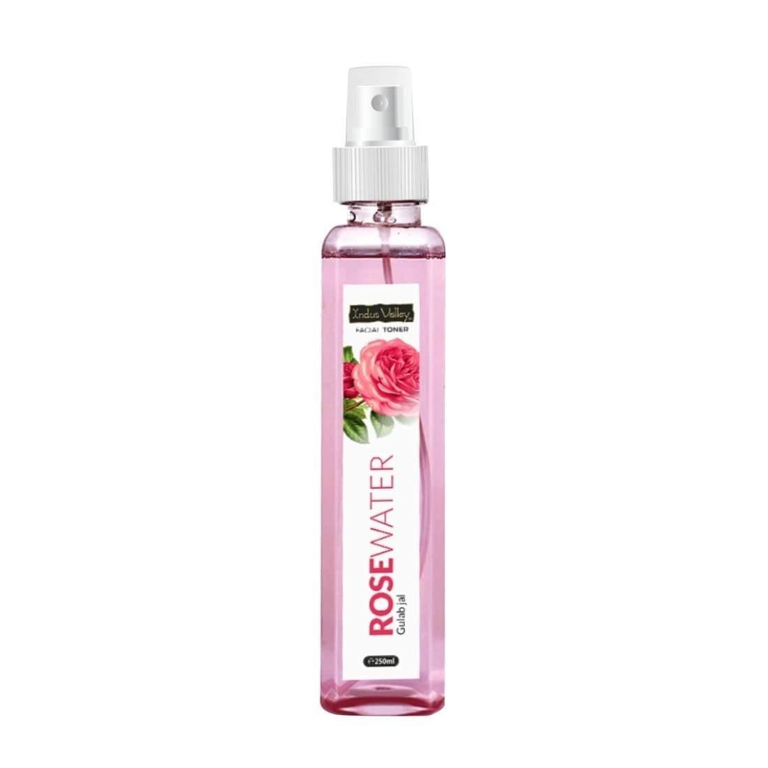 uk41xd8WdJ6xL-1-1.jpg INDUS VALLEY Natural Rose Water/Skin Toner - Organic Gulab Jal- Chemical Free, Pack of 250 ml - Fast UK Delivery - Image 1