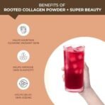 Rooted Actives Plant Based Collagen Supplement, 250 G | Tremella Mushrooms, Biotin, Silica, Vit C & 17 Beauty Boosters | No Sugar | Collagen Booster | Collagen Supplements For Women & Men - Fast UK Delivery - Image 3