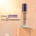 Hilary Rhoda Skin Perfecting Foundation | With SPF 15 | Super Matte Finish | Full Coverage | Oil-Control & Paraben-Free | 6 Shades | Conceals Fine Lines & Blemishes | 30g (Honey| Shade 04) - Fast UK Delivery - Image 4