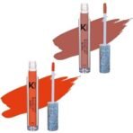 KINDED Liquid Lip Colour Vitamin E Enriched No Transfer Waterproof Long Stay Lipsticks Lip Gloss Set for Girls Women (Pack of 2, 6 ml each, Matte Finish, Shades Rust Crust & Sangria Orange) - Fast UK Delivery - Image 2