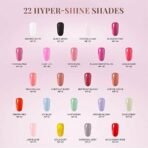 Just Herbs Nail Polish 21 Chemical Free Formula Quick Dry Long Lasting Nail Paints (Crystal Clear) & Just Herbs Nail Polish 21 Chemical Free Formula Quick Dry Long Lasting Nail Paints (Icy Blue) Combo - Fast UK Delivery - Image 5