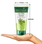 Biotique Tea Tree Skin Clearing Normal to Oily Skin Face Wash, 150 ml | Treats Acne, Pimples, Clear Skin - Fast UK Delivery - Image 5
