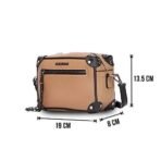 Colorbar THE CLASSIC CROSSBODY - TAN II Stylish soft faux leather crossbody bag II Zipper II Detachable and Adjustable Crossbody Strap - Fast UK Delivery - Image 7