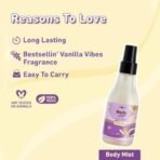 Plum BodyLovin' Vanilla Vibes Bath & Body Gift Set | Body Wash | Body Mist | Body Oil | Long-Lasting Warm Vanilla Fragrance | Gift Set For Women | Gifting For Birthday, Valentine's, Anniversary, Rakhi & Special Occasions| Premium Gift Packaging | Pack Of 3 - Fast UK Delivery - Image 6