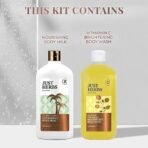 Just Herbs Coconut Almond Body Milk And Vitamin-C Body Wash, Spotless Skin Hydraclean Kit for Men and Women - Combo Gift Set (2 x 300ml) - Fast UK Delivery - Image 5