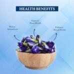 Golden Tips Butterfly Pea Flower Tea Blush Blush Herbal Infusion Tea (100gm- 50 Cups) - Fast UK Delivery - Image 4