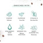 mCaffeine Must-Have Coffee Skincare Set for Face and Body | Exfoliates, Moisturizes, Hydrates | Face Mask, Body Scrub, Body Oil, Face Serum | Pack of 4 - Fast UK Delivery - Image 4