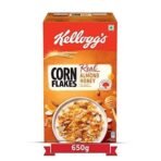 Kellogg's Corn Flakes Real Almond Honey, Breakfast Cereals, 650g Pack & Corn Flakes Original, High in Iron, High in B Group Vitamins, Breakfast Cereals, 475g Pack - Fast UK Delivery - Image 3