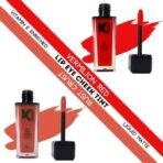 KINDED Lip Eye and Cheek Tint Combo for Women Girls Longlasting Moisturizing Vitamin E Liquid Lip Colour Lipstick Eyeshadow Blush (Matte Finish, Vermilion Red & Rust Crust, 9 ml each) - Fast UK Delivery - Image 3