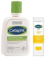 Cetaphil Combination Skin Sun SPF 50 Sunscreen - Very High Protection, Light Gel, Water Resistant, Vitamin E, 50 ml (Pack of 1) & Moisturizing Lotion for Normal to Combination Skin, 100 ml. - Fast UK Delivery - Image 2