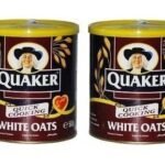 Quaker Quick Cooking White Oats Breakfast Cereals 100% Whole Grain Oats Each 500gm (Pack Of 2) - Fast UK Delivery