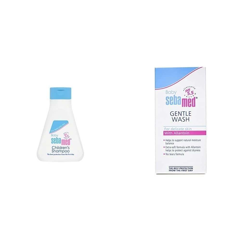 uk41yf6KK-o0L-1-1.jpg Sebamed Children?s Shampoo (50ml) & Seba med gentle baby wash ( 50ml) - Fast UK Delivery - Image 1