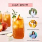 Golden Tips Peach Flavor Black Tea Loose-Leaf Healthy And Natural Tea (100 Gram, 50 Cups) - Fast UK Delivery - Image 4