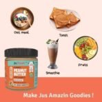 Jus' Amazin Classic Organic Peanut Butter (Creamy) with Jaggery (200g) | Yummy Clean Nutrition - 26% Protein | No Refined Sugar/Hydrogenated Fats/ Emulsifiers | 100% Organic Ingredients, 0% Chemicals - Fast UK Delivery - Image 6
