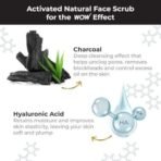 WOW Skin Science Charcoal & Hyaluronic Acid Detox Face Scrub | Deeply Cleanses & Hydrates Skin | Unclogs Pores & Removes Blackheads | Controls Excess Oil | Improves Skin Elasticity | 100g - Fast UK Delivery - Image 5