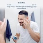 Blue Nectar Face Cream for Men, Daily Moisturizing Anti Aging Cream for Men with Face Glow for Oily Skin and Normal Skin 50 g - Image 4