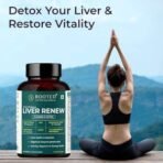 Rooted Actives Liver Cleanse & Detox Supplement - Milk Thistle, Dandelion, Kutki, NAC & 16 Liver Health Nutrients - Organic, 60 Capsules - Fast UK Delivery - Image 7
