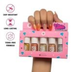 MyGlamm POPxo Makeup Collection, Vibin' Mini Nail Kit Exclusively, Paraben Free, Long Lasting Formula, 5 in 1 Combo, Glossy Finish, 3 ml, Pack of 5 - Fast UK Delivery - Image 3