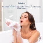 Blue Nectar Exfoliating Body Wash & Scrub for Rough & Bumpy Skin | Madurai Jasmine Tan Removal Body Scrub for Women & Men (10 herbs, 250ml) - Fast UK Delivery - Image 4