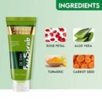Jovees Herbal De-Tan Scrub With SPF For Brightening & Revitalizing Face Scrub | Remove Dead Skin | Gentle Exfoliation, Smooth and Clear Complexation With Turmeric & Aloe Vera | For All Skin Type- 100g - Fast UK Delivery - Image 6